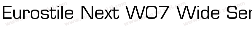 Eurostile Next W07 Wide SemiBd字体转换